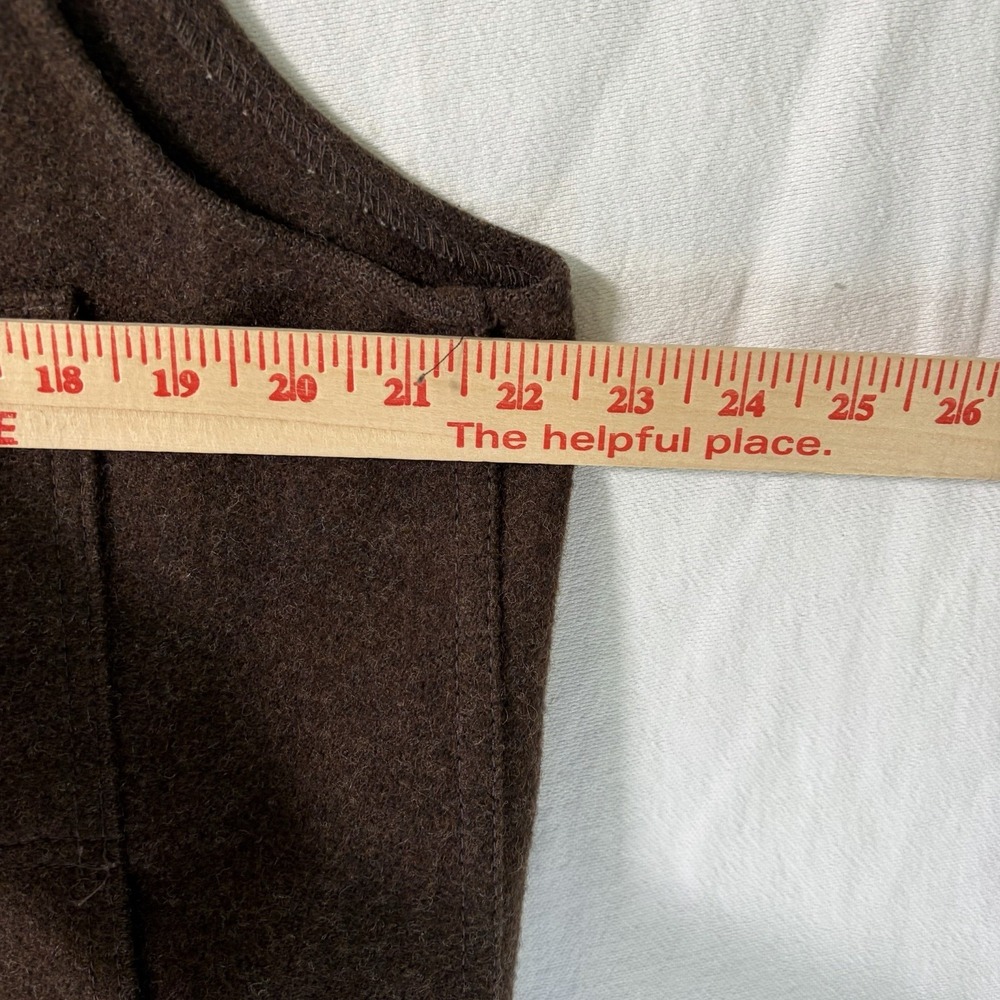 Filson Mackinaw 100% Virgin Wool Vest Mens Size 46 Brown Hunting USA Heritage - Picture 5 of 5